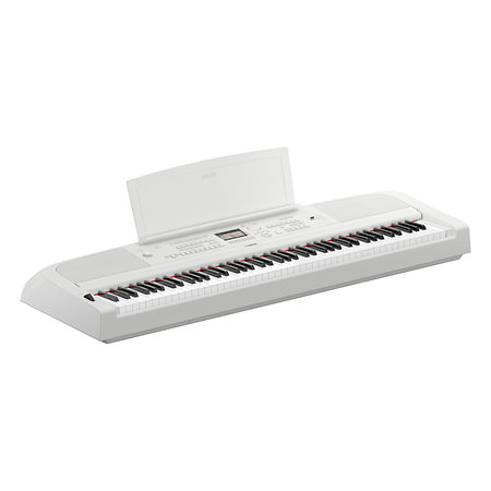 Clavier Piano Numerique Electrique Synthetiseur 61 Touches 300 Sons LCD  Blanc