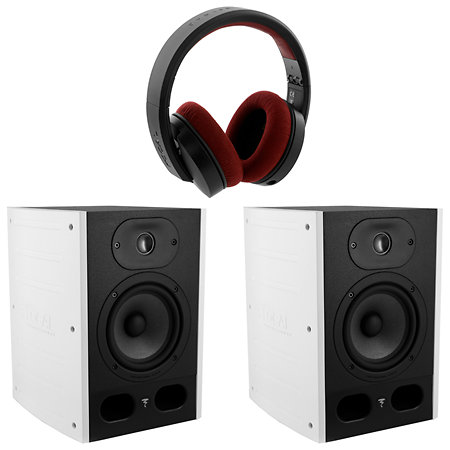 Alpha 50 White (La Paire) + Listen Pro Focal