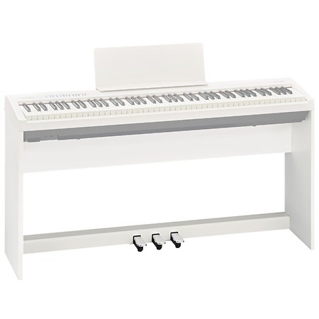 Pack FP-30X White + Meuble + Banquette + Casque Roland