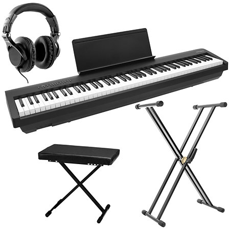 Pack FP-30X Black + Stand + Banquette + Casque : Piano Portable