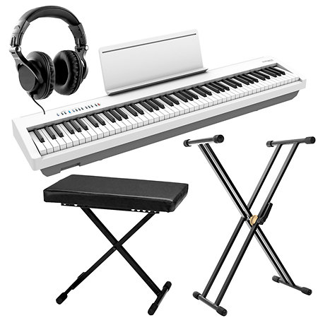 Pack FP-30X White + Stand + Banquette + Casque Roland
