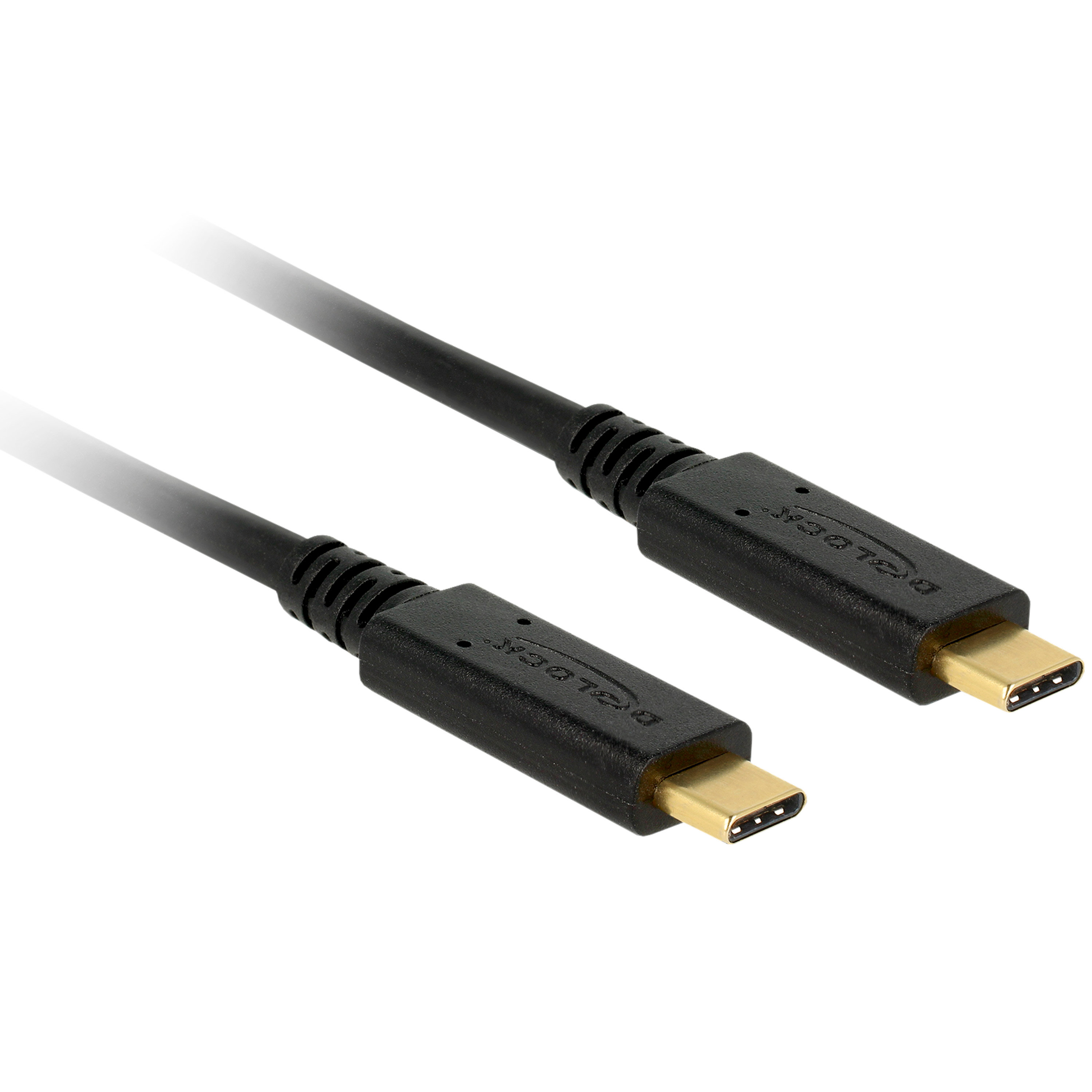 Delock Câble USB-C noir, longueur 1m