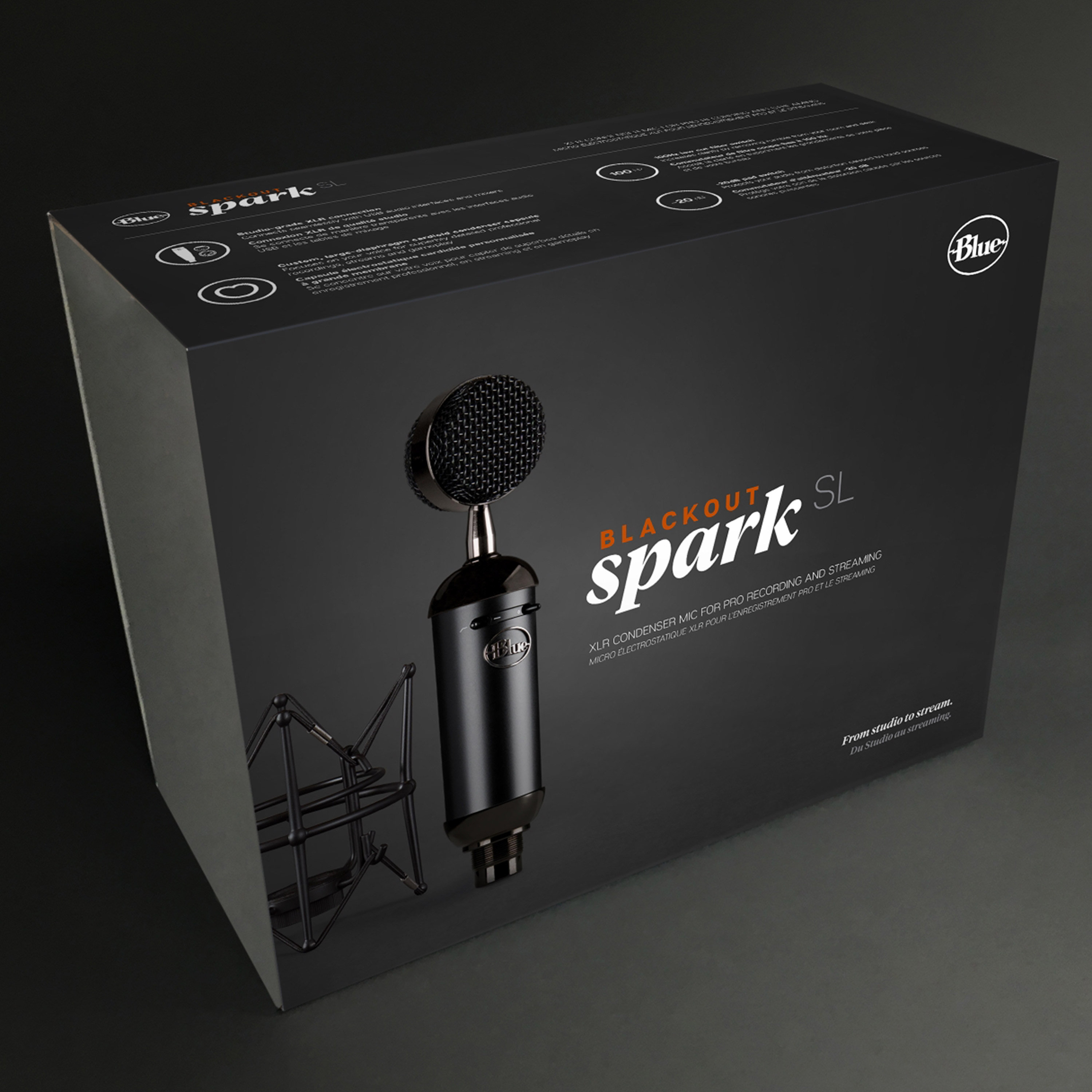 Blue Microphones Bundle Spark SL + Compass + antipop + câble Elite 3m