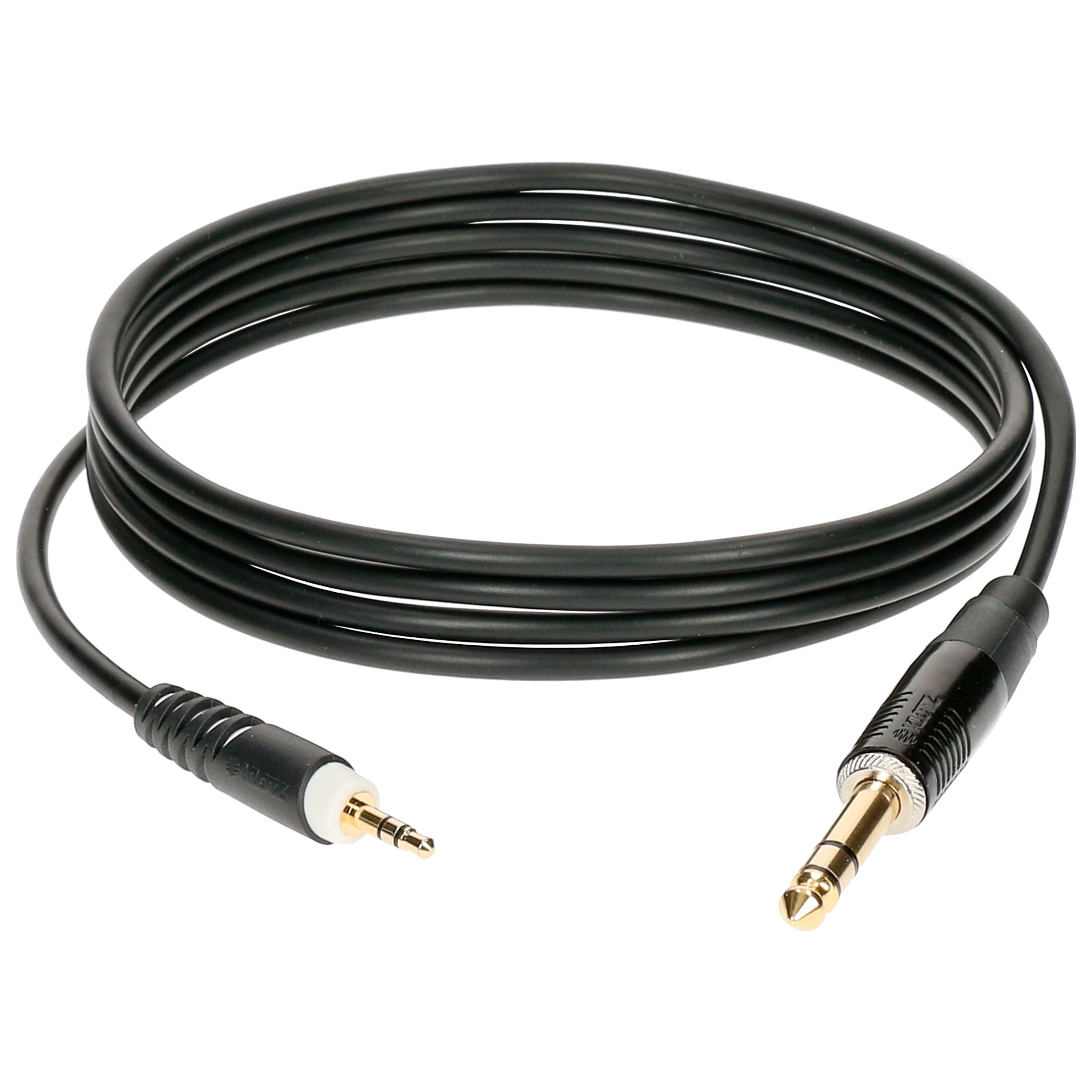 Klotz Câble mini-Jack mâle TRS / Jack mâle TRS, 30cm