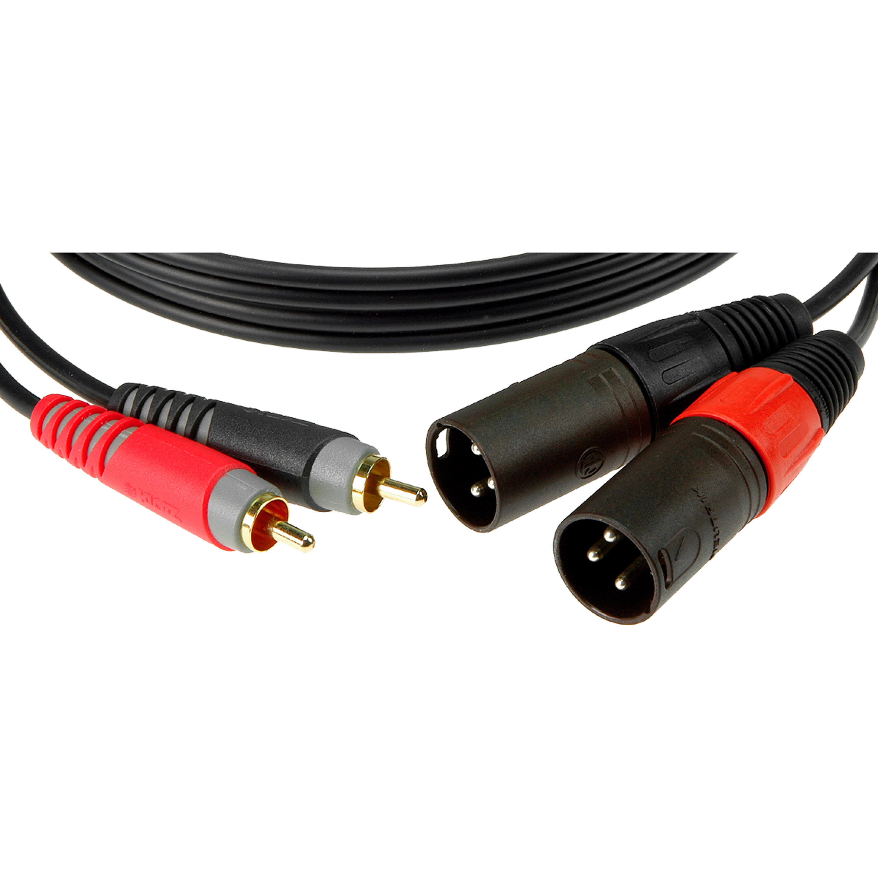 Klotz Bretelle 2x RCA  mâles / 2x XLR mâles, 2m