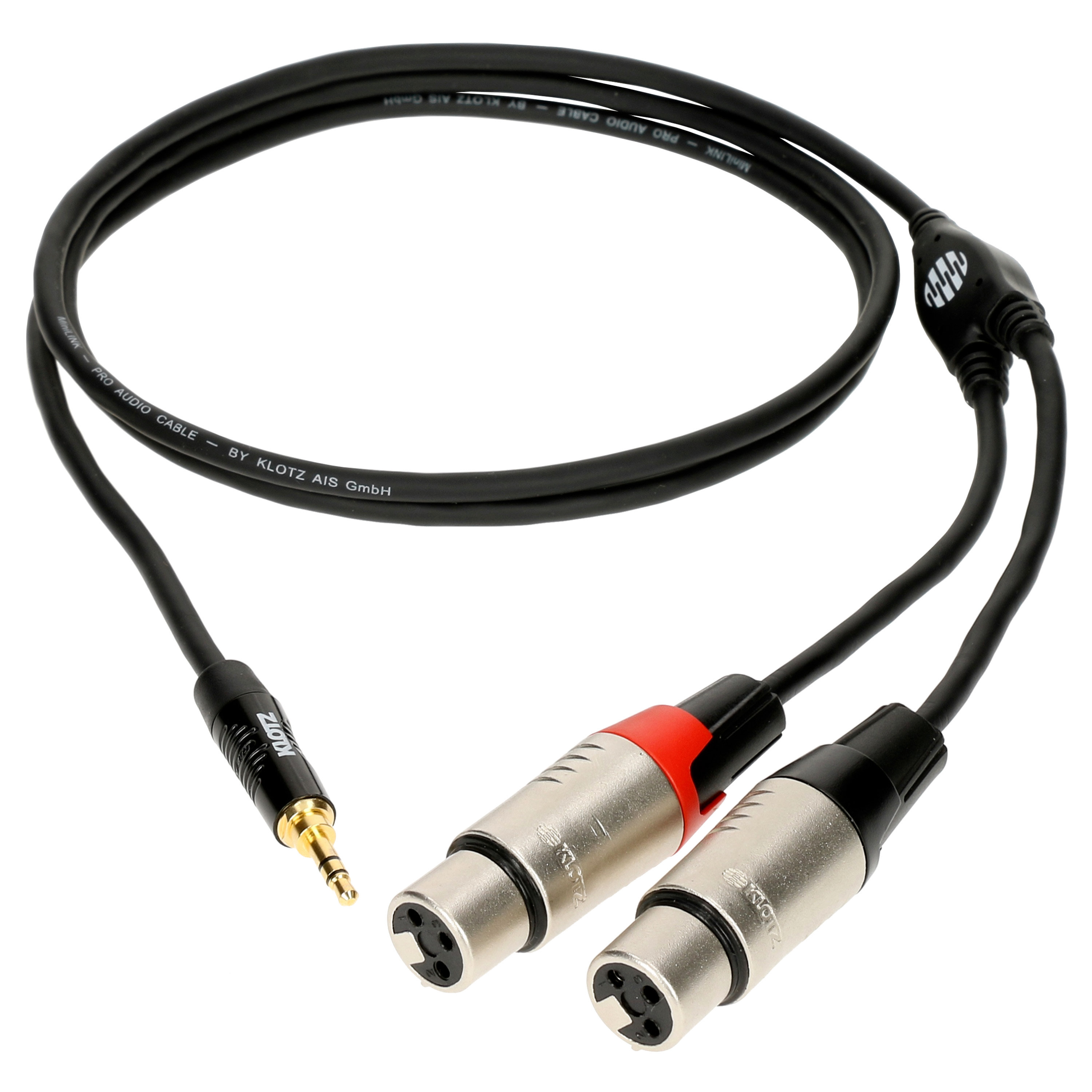 Klotz Câble Y 2x XLR femelles / mini-Jack TRS,1.8m