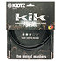 Câble KIK Jack TS mâle/mâle capuchons noirs,9m Klotz