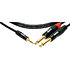 Câble Y mini-Jack TRS / 2x Jacks mâles TS, 6m Klotz