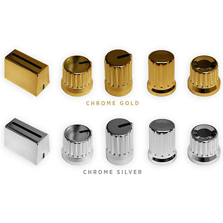 Chroma Caps Thin Encorder V2 Chrome Gold DJ TechTools