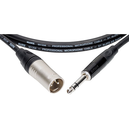 Câble M1 Pro Jack TRS / XLR mâle, 5m Klotz