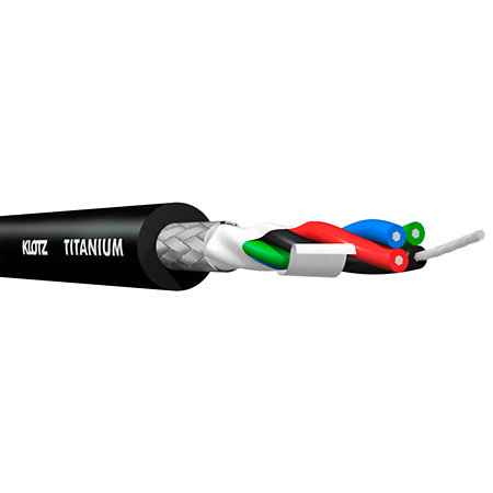 Câble Titanium StarQuad Jack TRS mâle / XLR mâle Neutrik, 5m Klotz