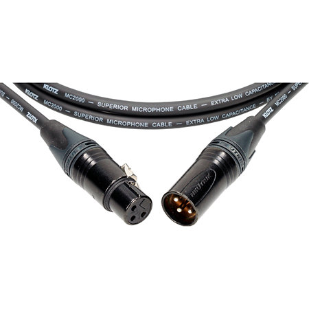 Câble M2 Pro XLR mâle/femelle Neutrik, 20m Klotz