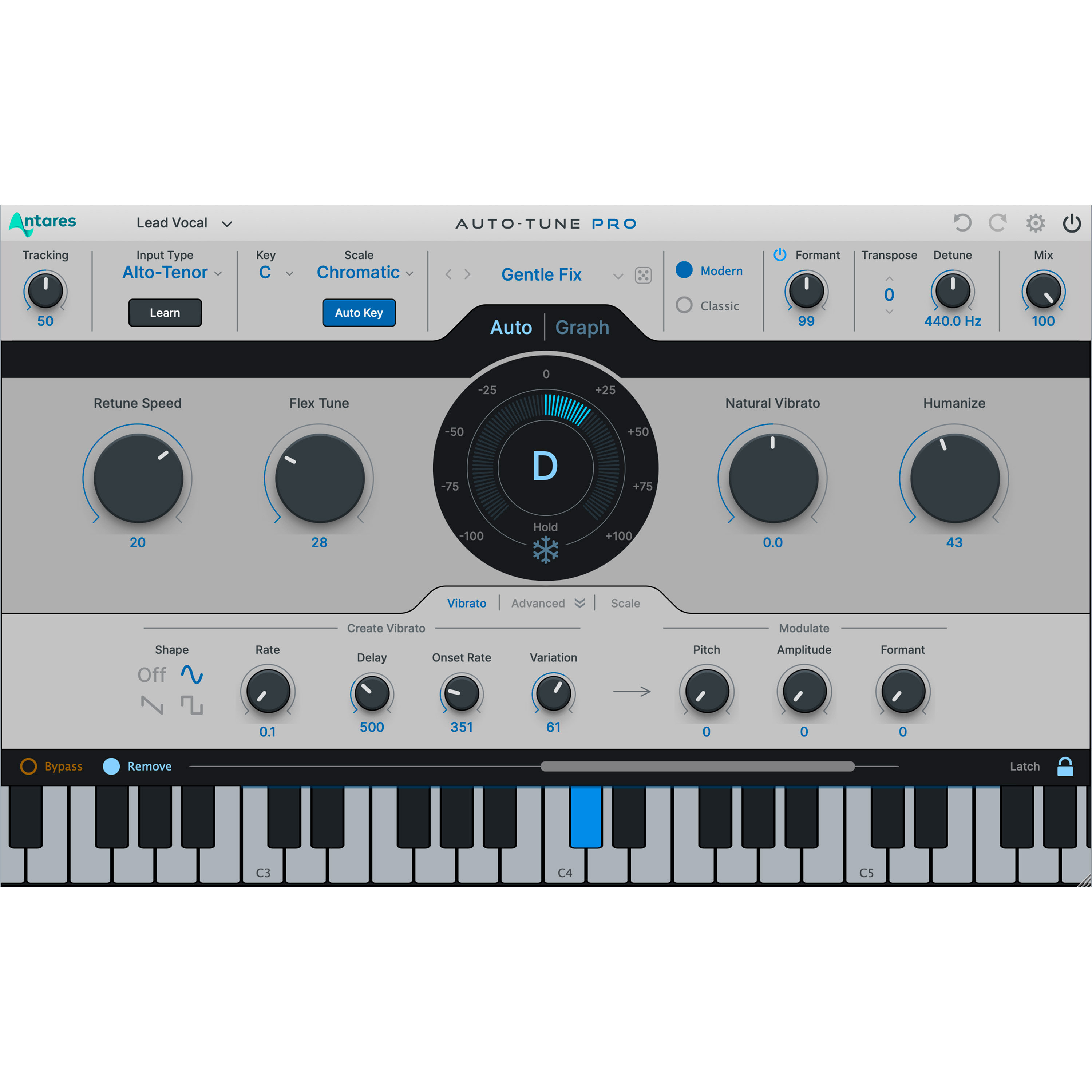 Antares AutoTune Pro X (licence en téléchargement) Logiciel plugins