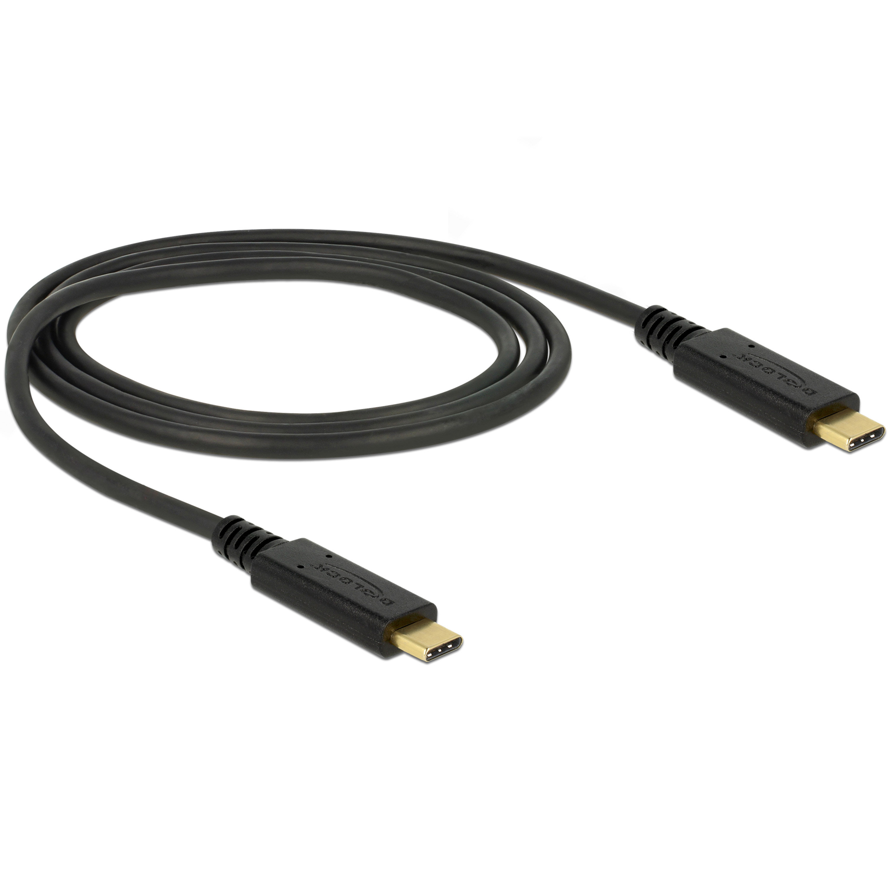 Delock Câble USB-C noir, longueur 2m