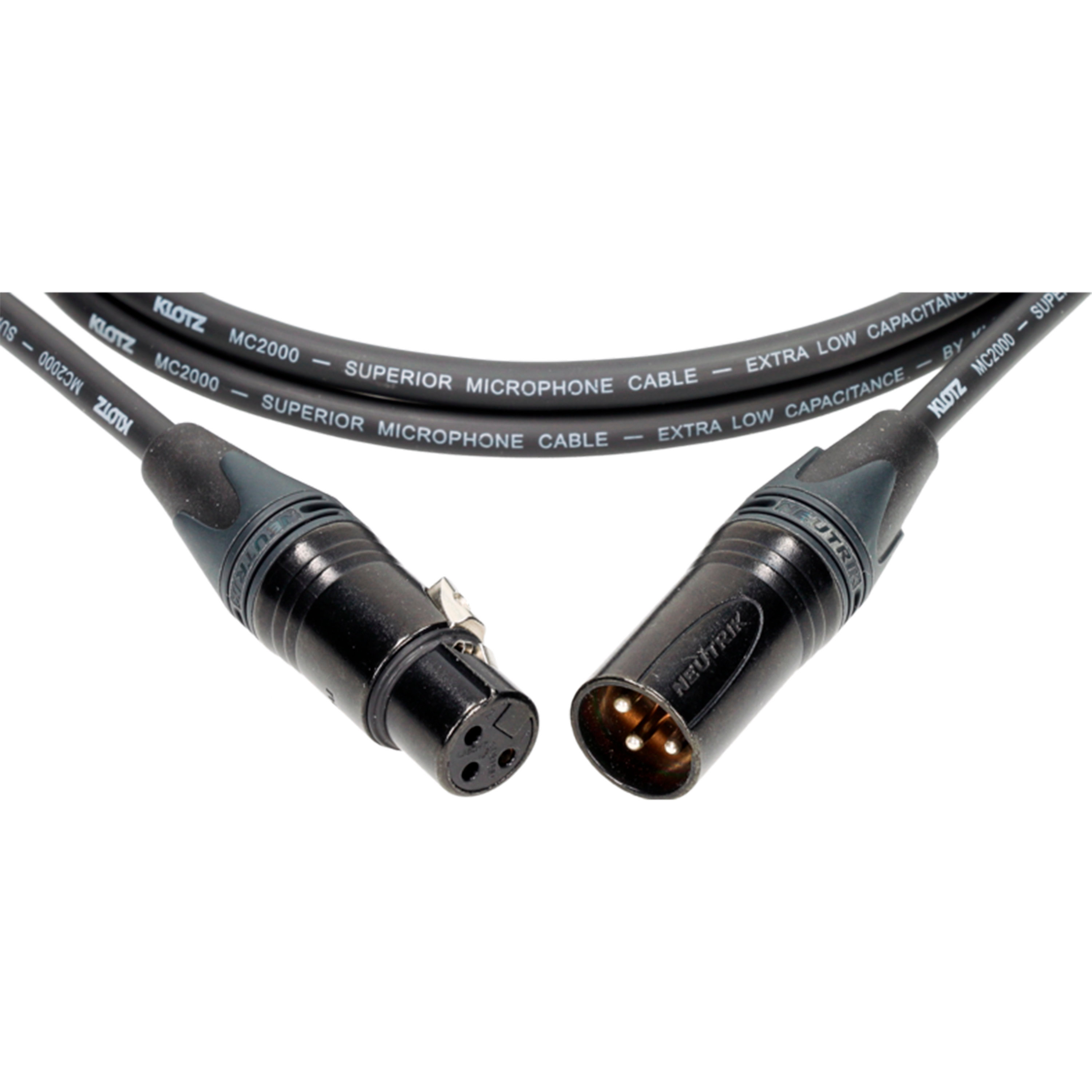 Klotz Câble M2 Pro XLR mâle/femelle Neutrik, 1m