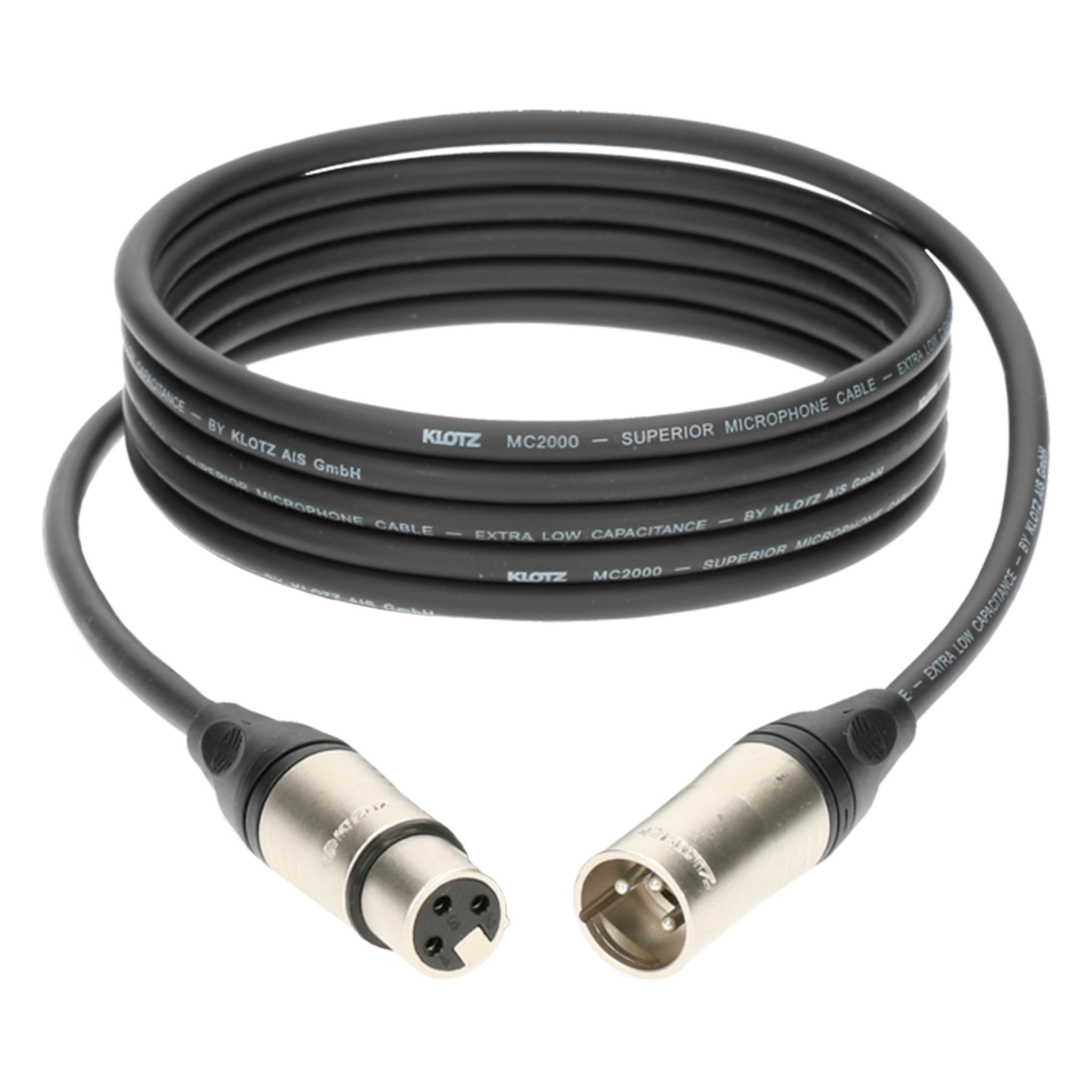 Klotz Câble M2 Pro XLR mâle/femelle, 3m