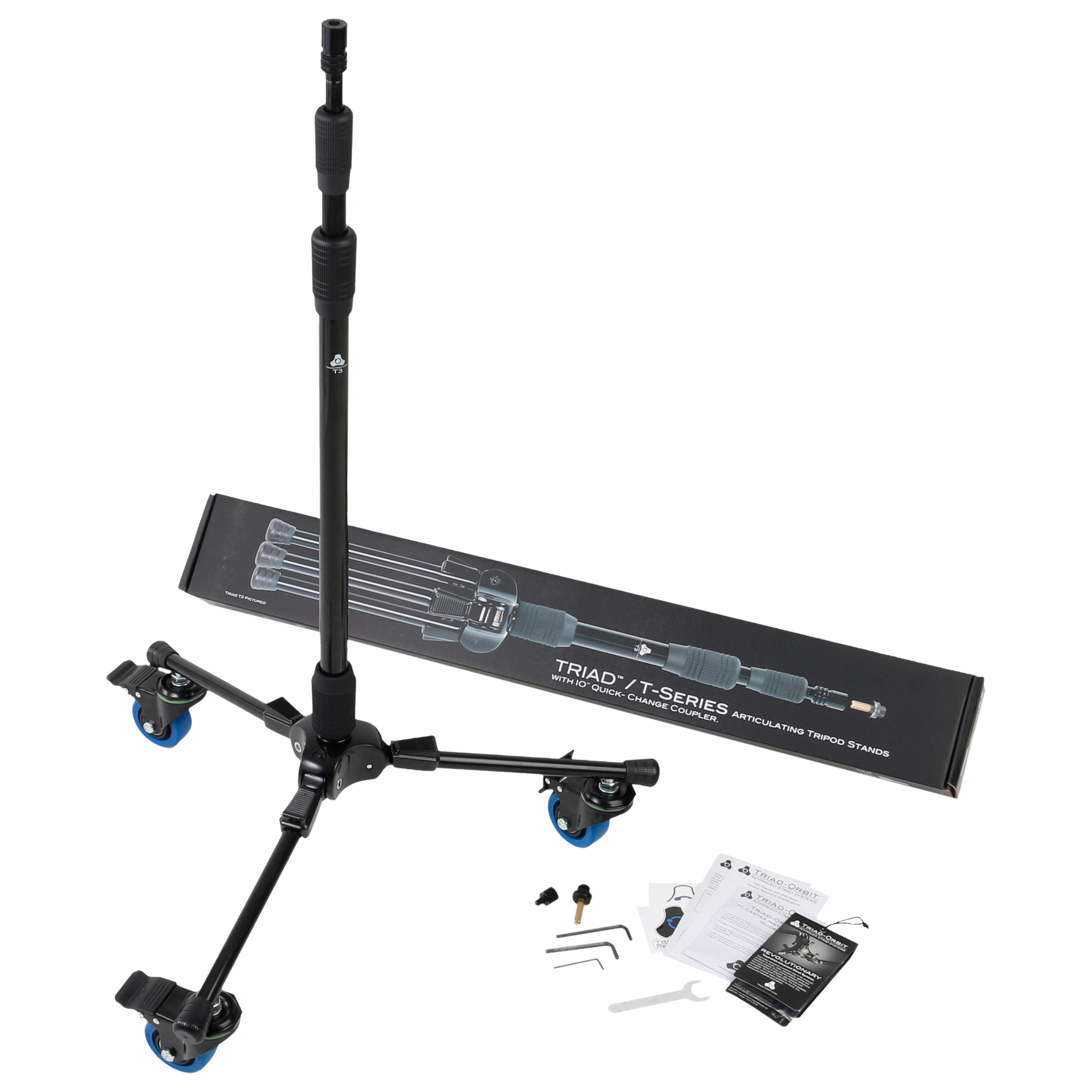 Triad-Orbit T3C Tall Tripod Stand with casters