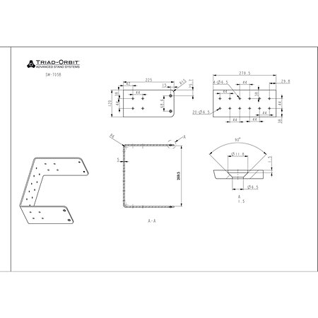 SM-705B Speaker Mounting Bracket for JBL 705P Triad-Orbit