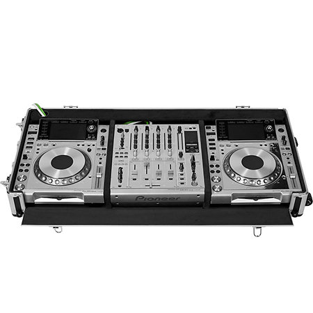 Case Régie 12'' XDJ1000 MKII et DJM750 W Silver Walkasse