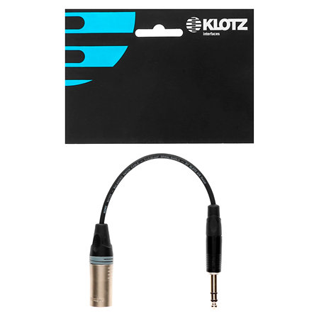 XLR-BMP6.3 - MiniJack 6.35mm mâle - XLR 3p mâle Klotz