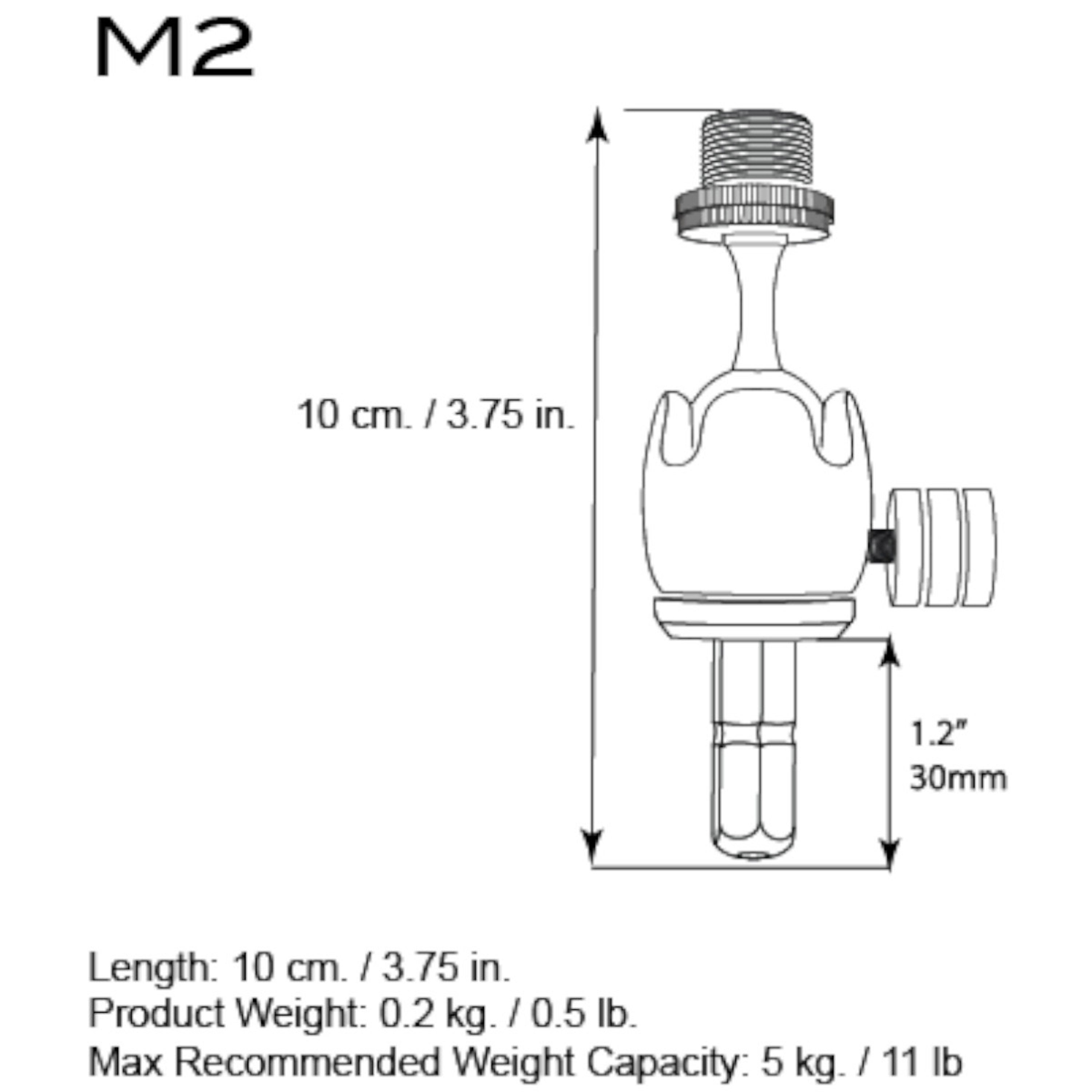 Triad-Orbit M2 Short Stem Adaptor