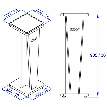 Stand Croce 36 WG-T (la paire) Zaor