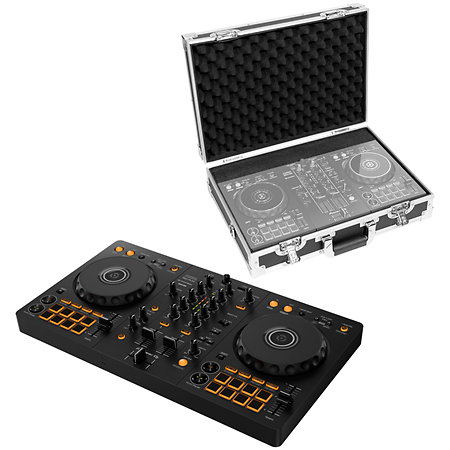 Pack DDJ-FLX4 + Flight Case Silver Pioneer DJ