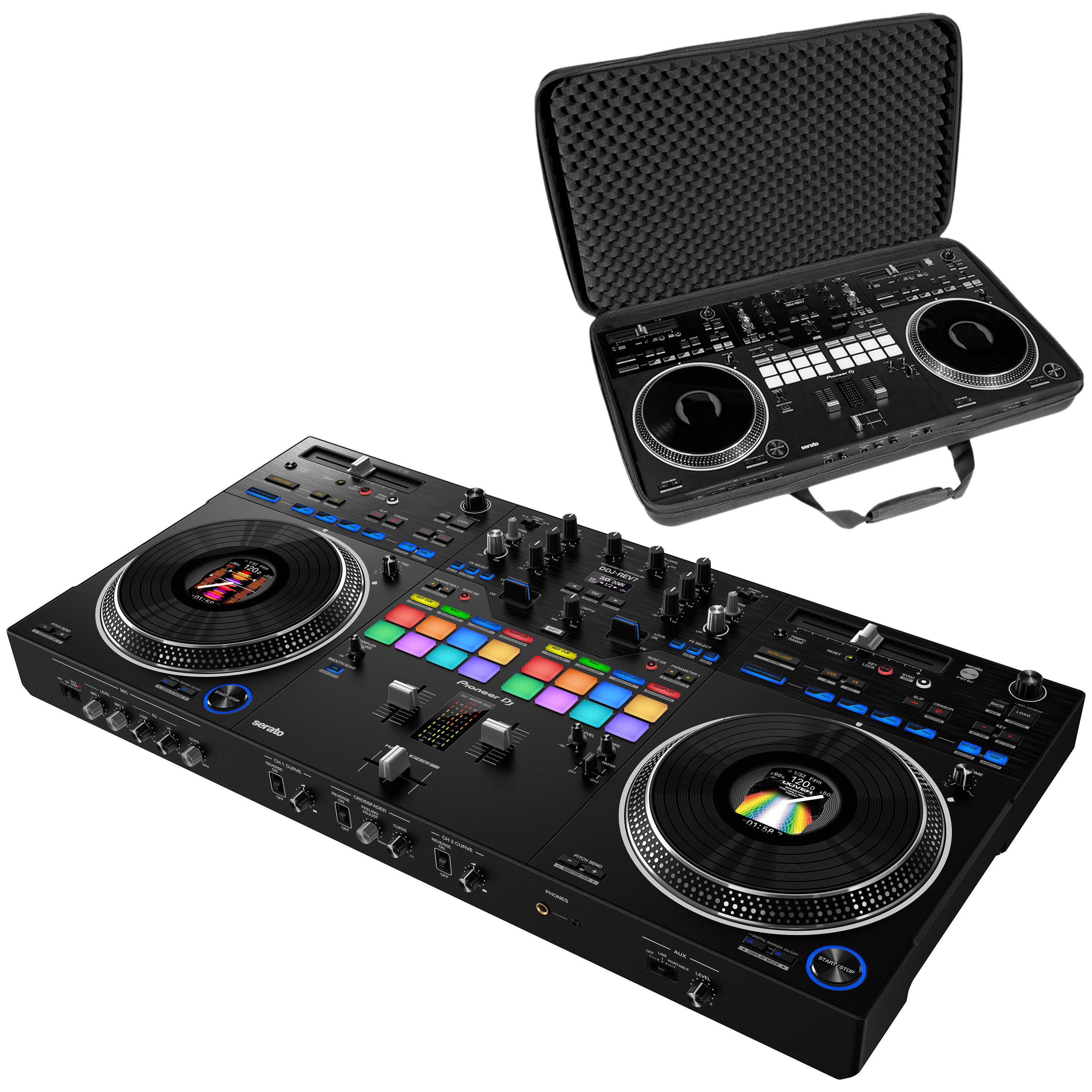 Pioneer DJ Pack DDJ-REV7 + Eva Case antichoc