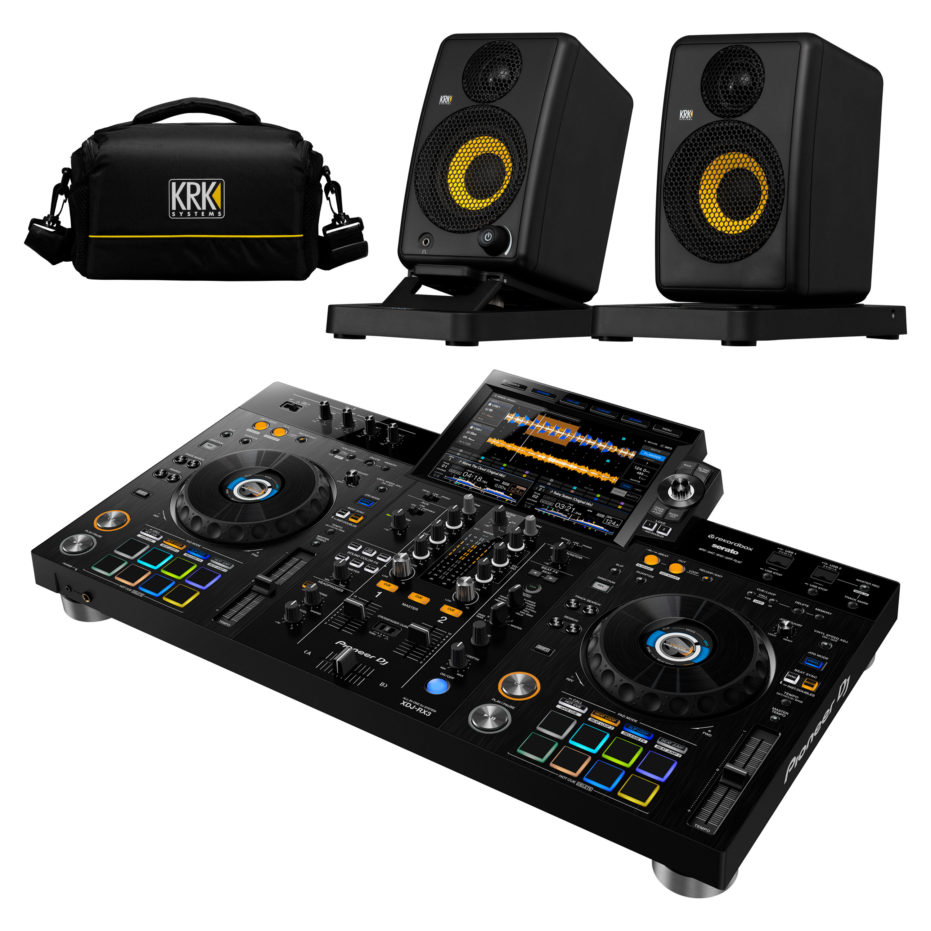 Pioneer DJ Pack XDJ-RX3 + Monitoring GO AUX 3