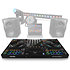 Pack DDJ-FLX10 + Flight Case à roulettes Silver Pioneer DJ