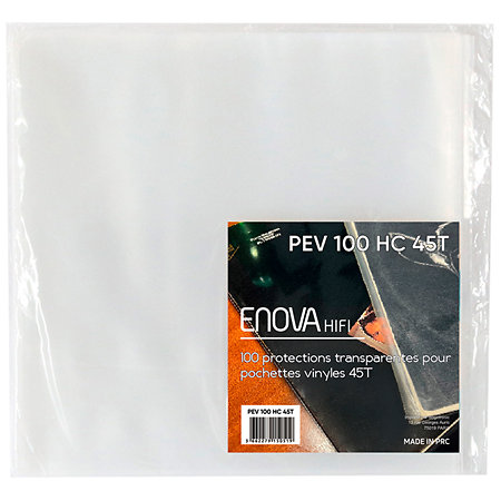 PEV 100 HC 33T Protection Pochette Vinyle High Clear 33T (lot de 100) Enova Hifi