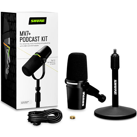 MV7+ K avec stand de table Shure