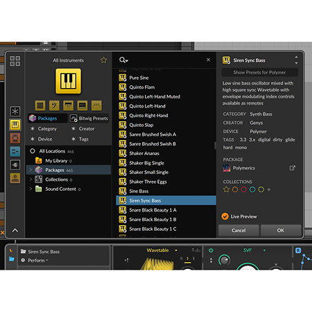 Bitwig Studio Essentials (licence) Bitwig