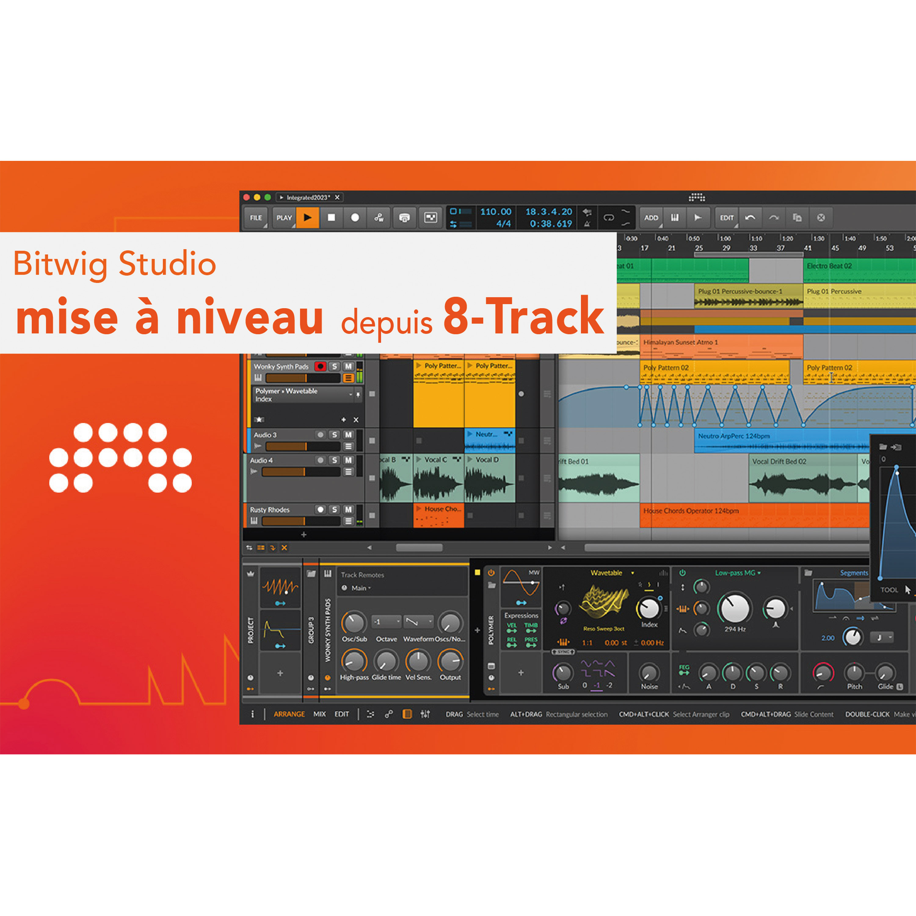 Bitwig Bitwig Studio upgrade 8 Track (licence)