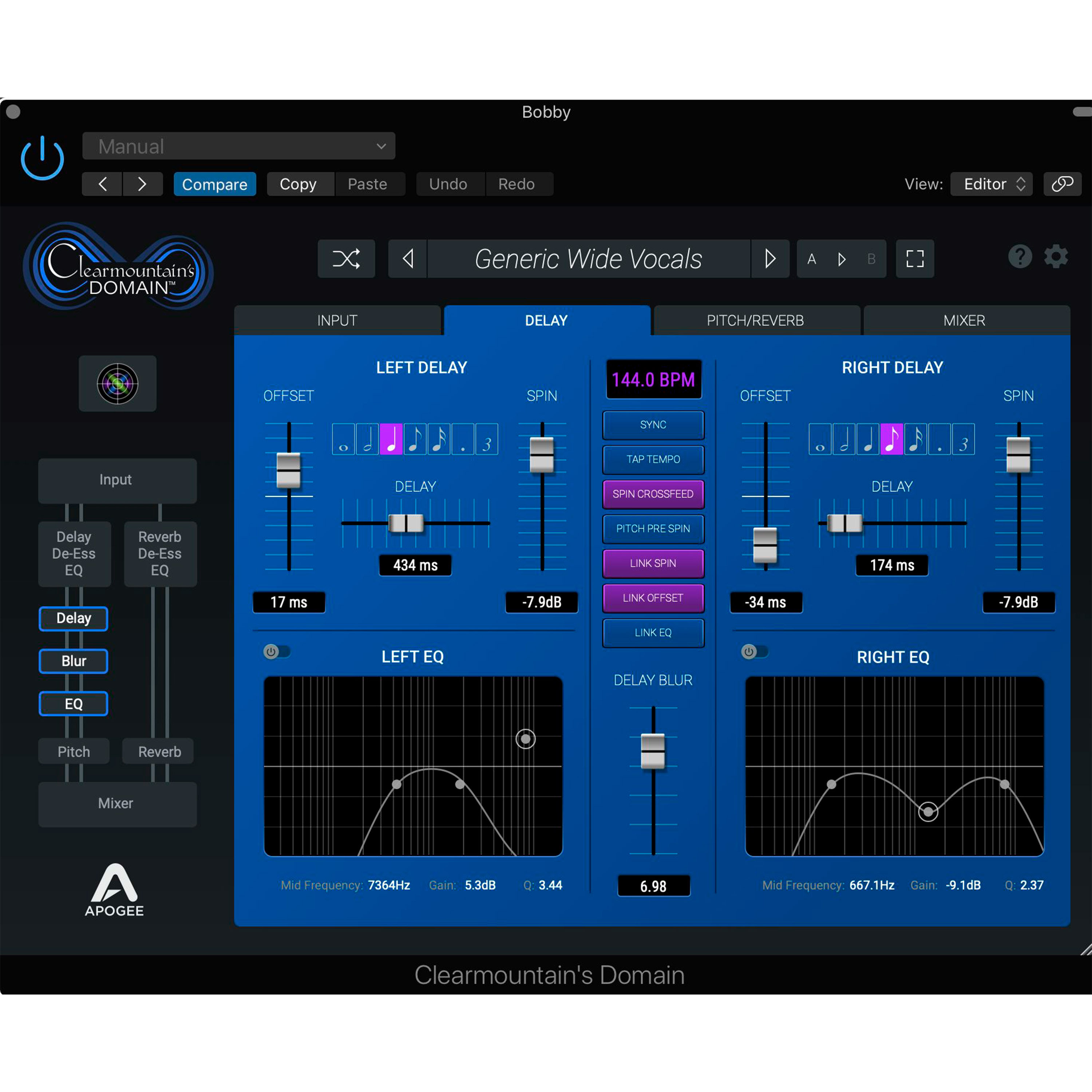 Apogee Clearmountain's Domain Plugin