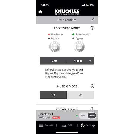 UAFX Knuckles '92 Rev F Dual Rec Amplifier Universal Audio