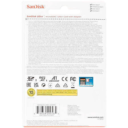 MicroSDXC 256Go Sandisk