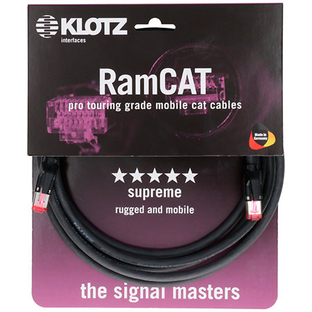 Câble réseau RamCAT CAT5e RJ45 AWG24, 3m Klotz