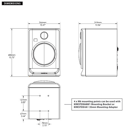 Pack Rokit RP8 G5 (la paire) + Supports bas Krk