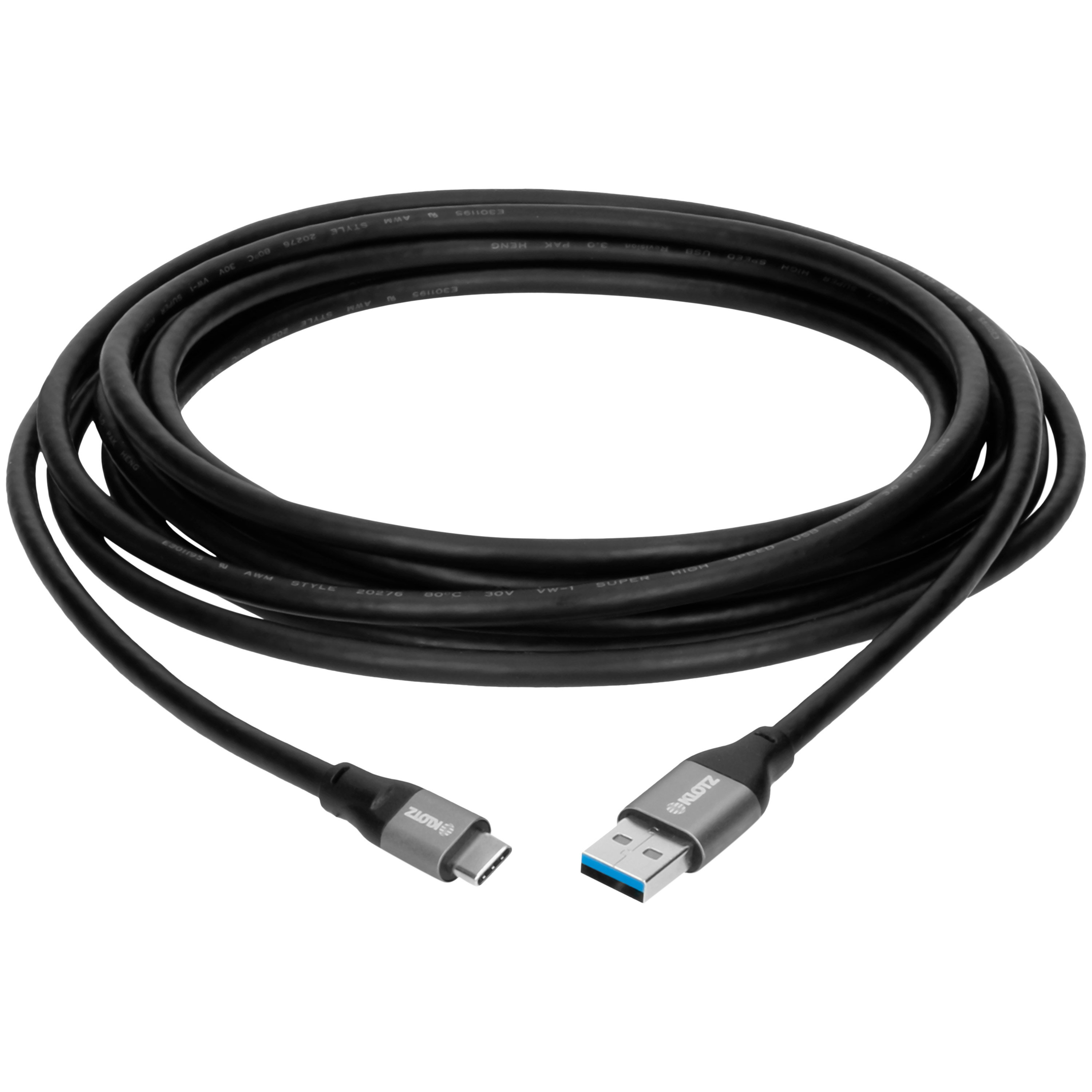 Klotz Câble USB 3.1 USB-A / USB-C noir, longueur 50 cm