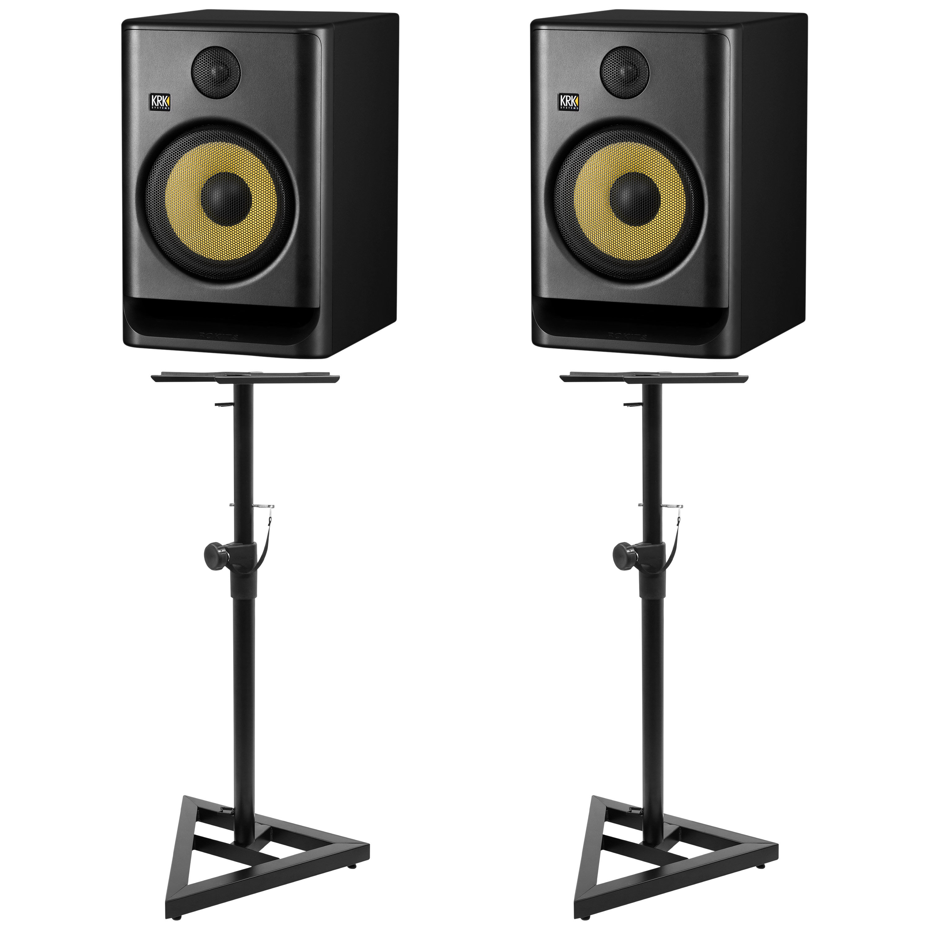 Krk Pack Rokit RP8 G5 (la paire) + Supports hauts