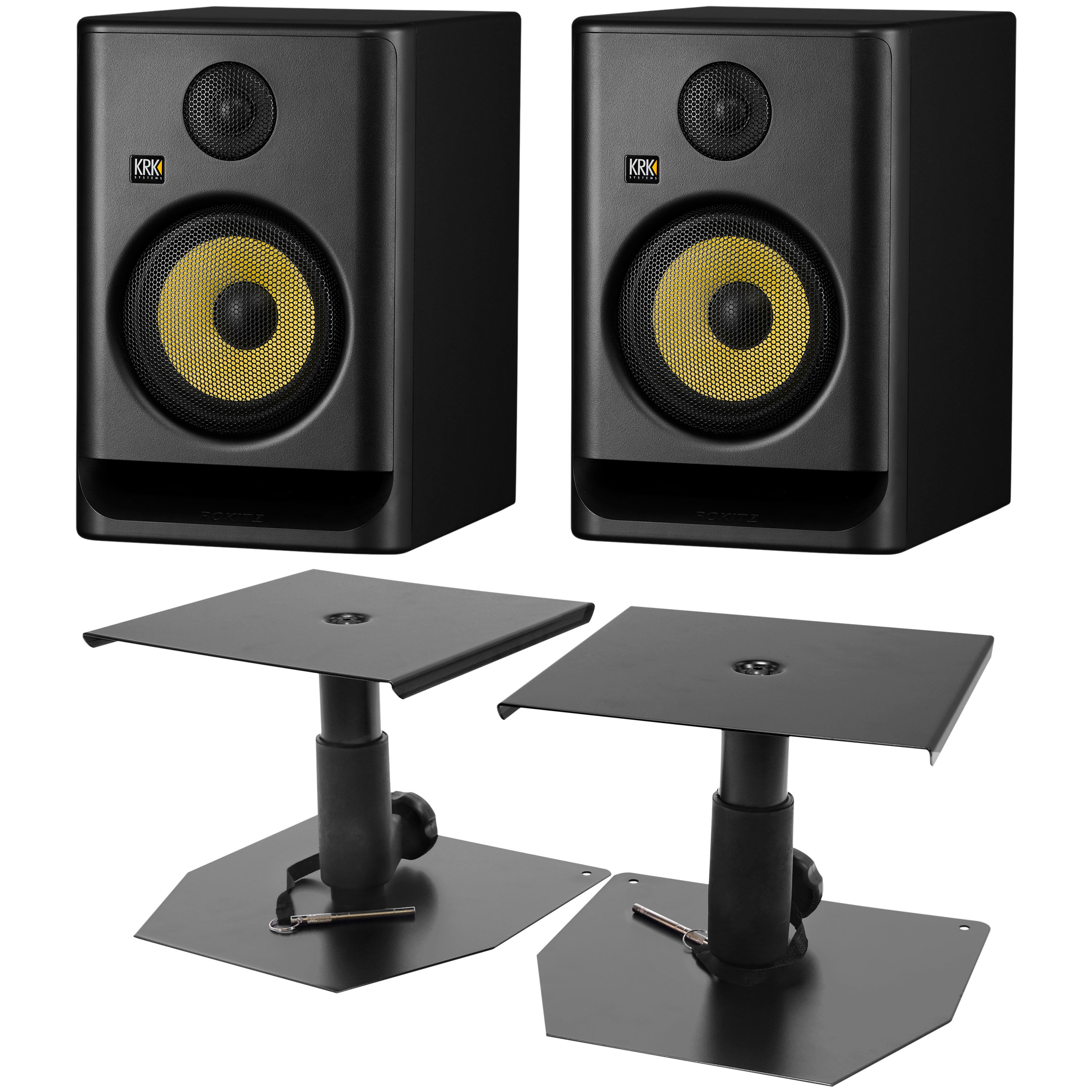 Krk Pack Rokit RP7 G5 (la paire) + Supports bas