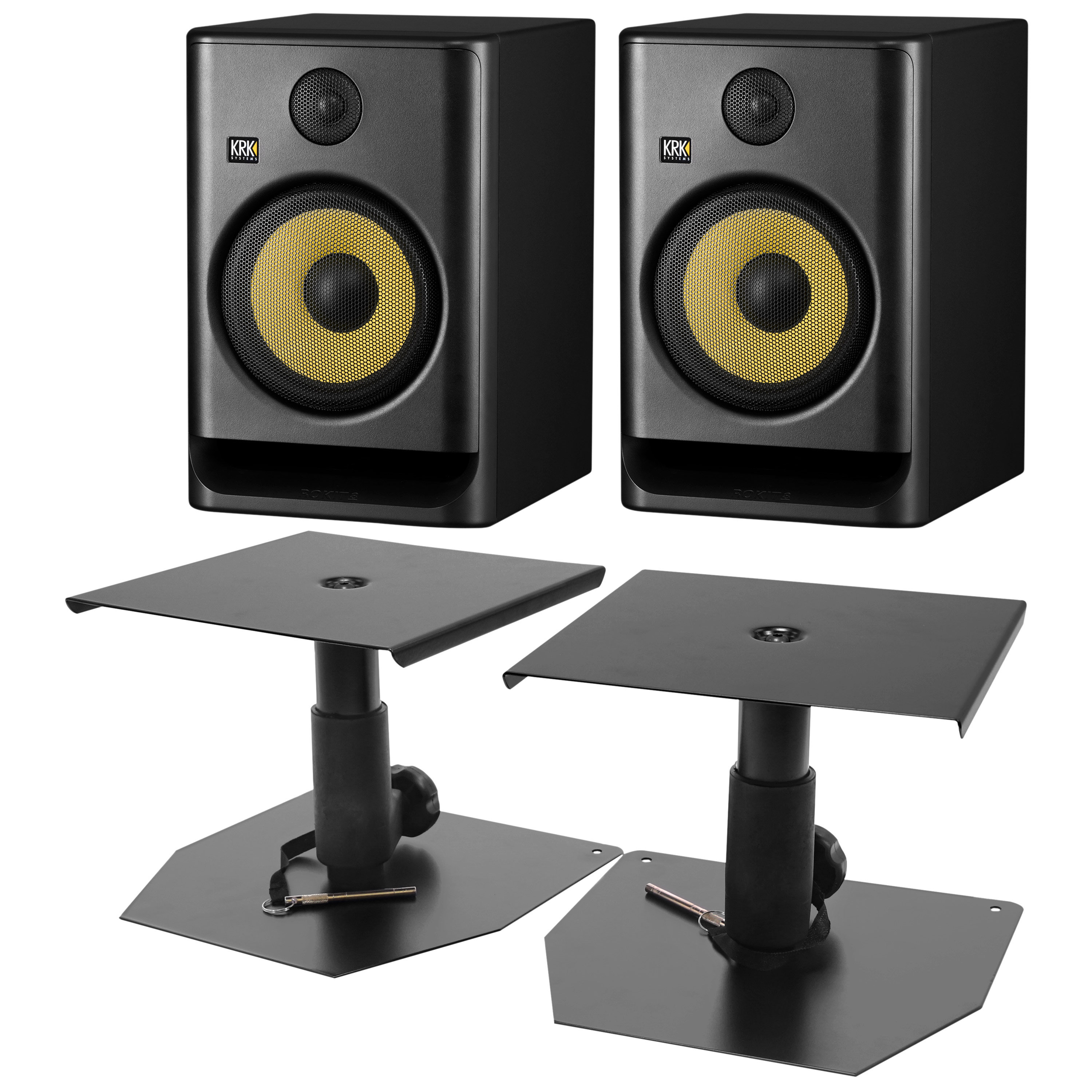 Krk Pack Rokit RP8 G5 (la paire) + Supports bas