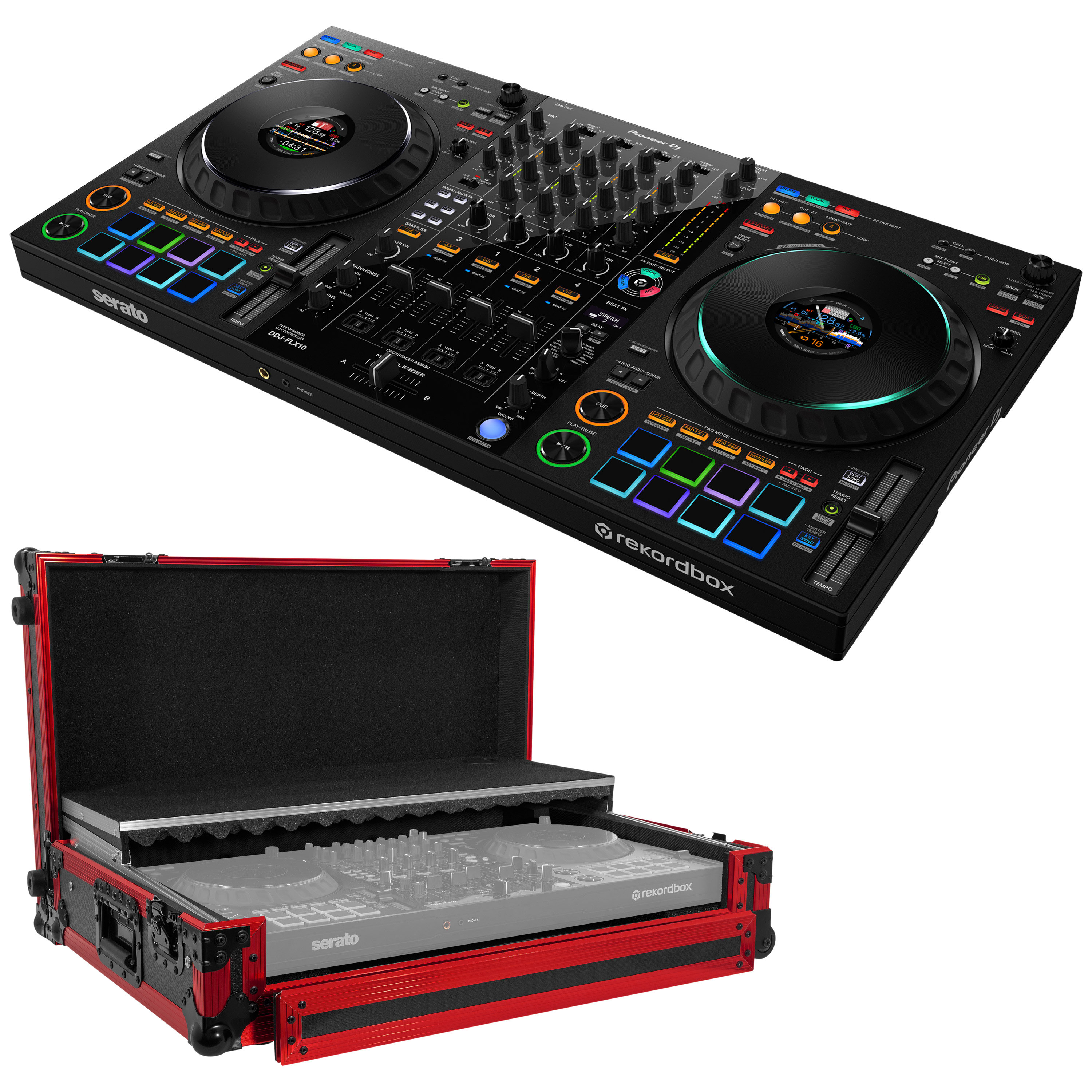 Pioneer DJ Pack DDJ-FLX10 + Flight Case Elite