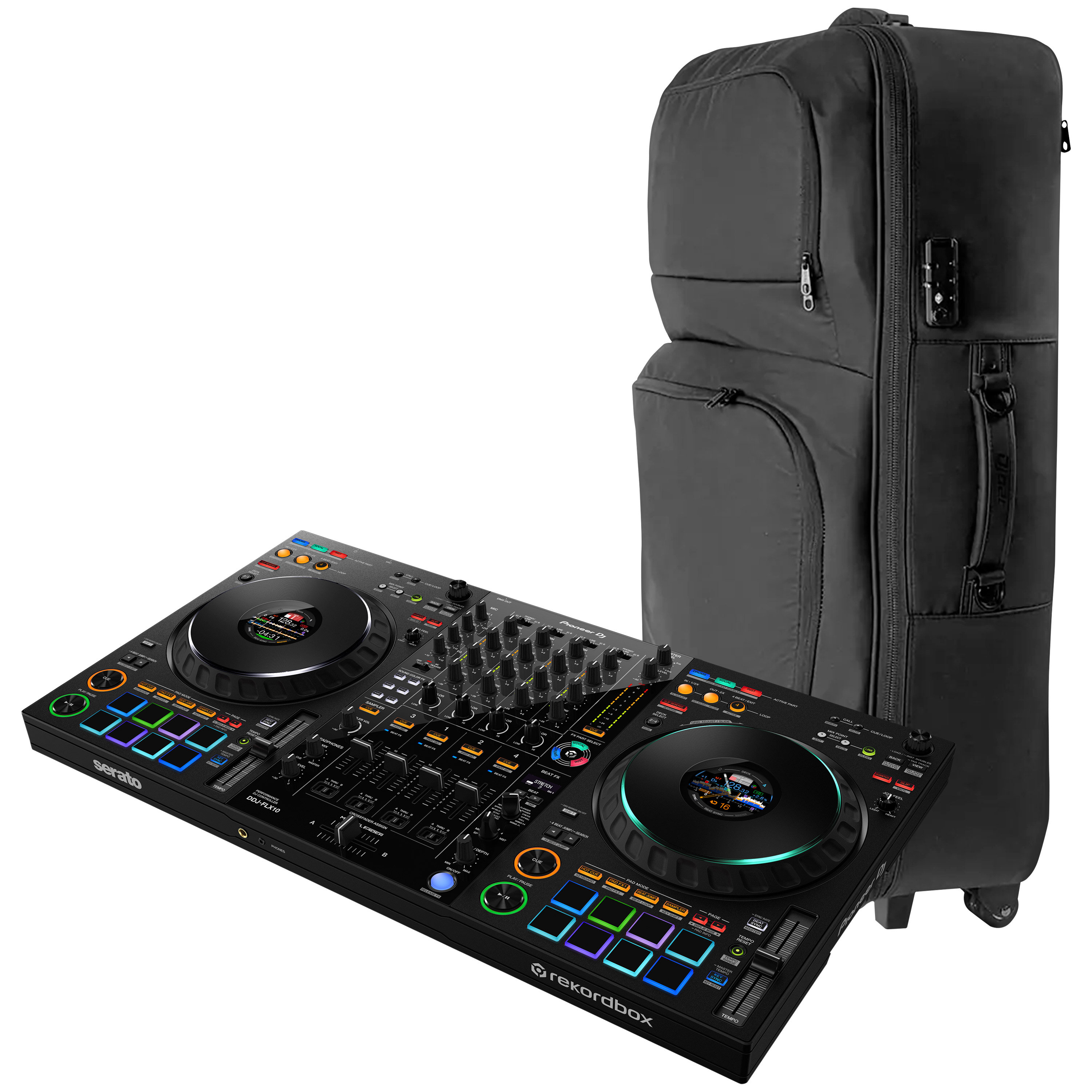 Pioneer DJ Pack DDJ-FLX10 + Housse w Wheels