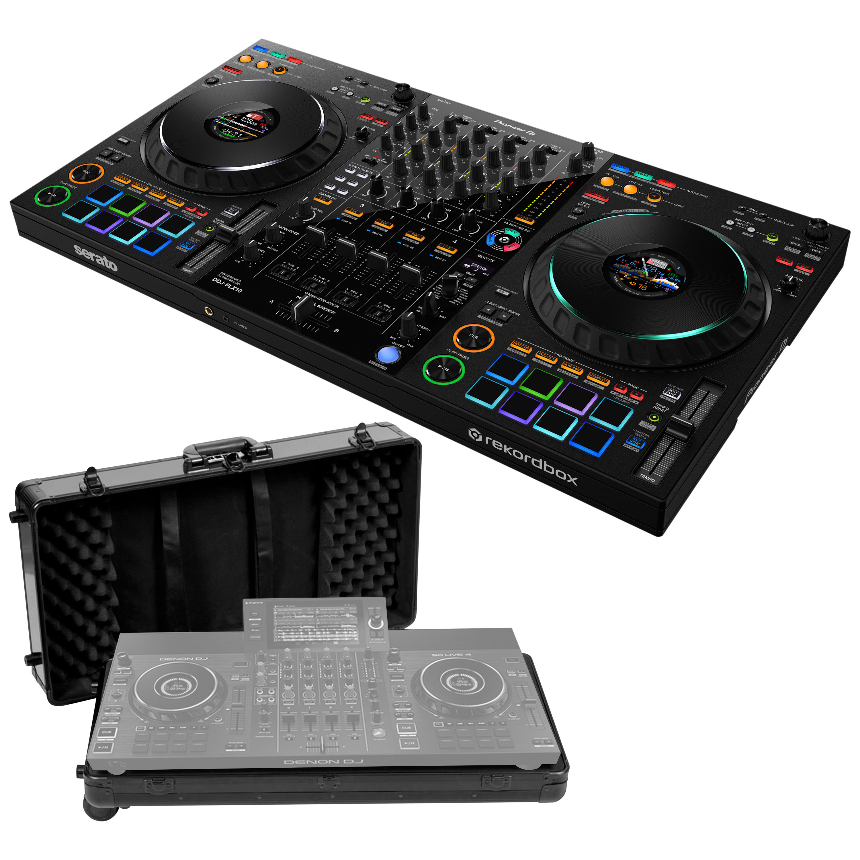 Pioneer DJ Pack DDJ-FLX10 + Flight Case