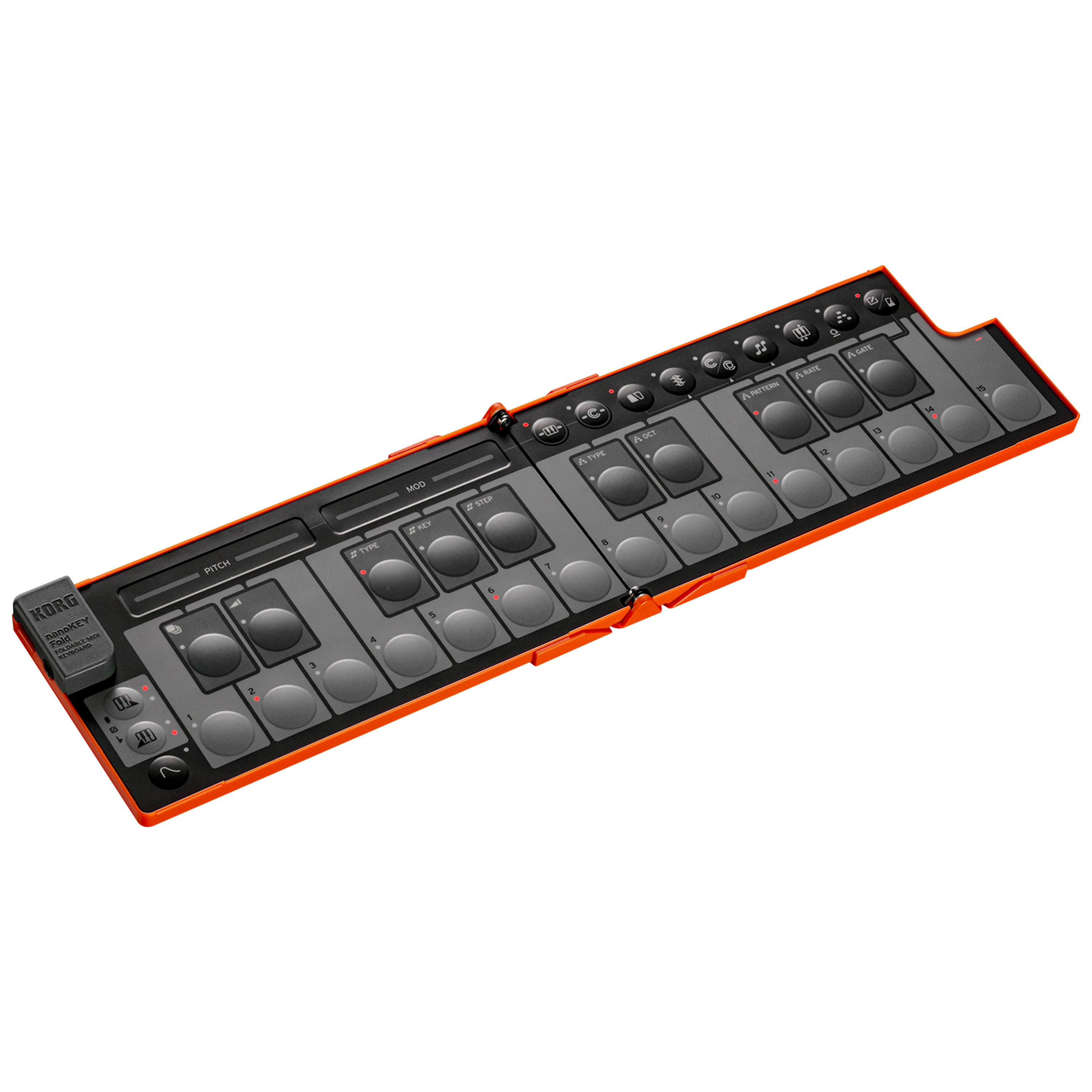 Korg NanoKey Fold Lava Orange