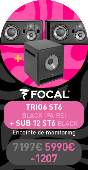 Focal - Trio6 ST6 (paire) Black + Sub 12 ST6 Black